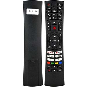 LCD KUMANDA IRL1120 VESTEL TECHWOOD TELEFUNKEN NETFLİX YOUTUBE PRİME VİDEO TWİTCH TUŞLU ANDROİD LCD LED TV OVAL KALIP