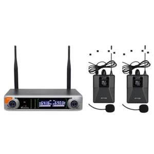 ROSE R-702 YY 48X2 TİPİ ÇİFT FREKANS 2 ADET YAKA MİKROFONU
