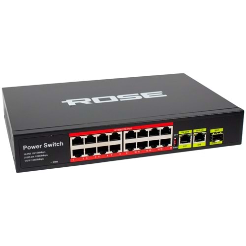 ROSE PR-1630G 16+2 10/100/1000 GIGABIT POE SWITCH