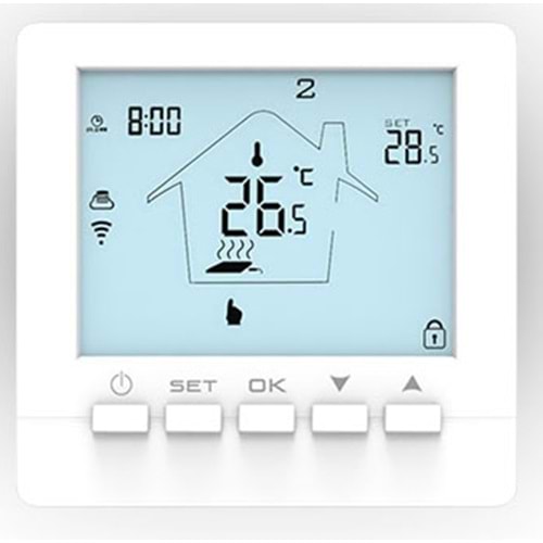 ALPSMART AS-880K KOMBİLER İÇİN WİFİ AKILLI TERMOSTAD