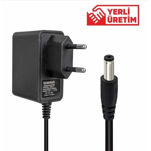 WEKO 12V 1A PLASTİK ADAPTÖR