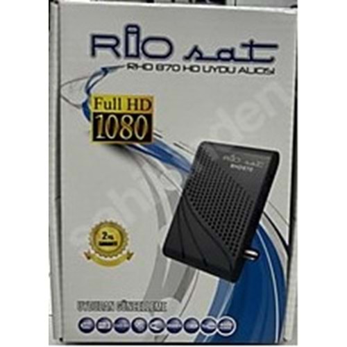RİOSAT RHD-870 FULL HD 1080P 2 USBLİ TKGSLİ DİSPLAYLİ UYDU ALICISI