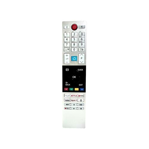 LCD KUMANDA CT-8561 SX9872-A TOSHİBA NETFLİX PRİME VİDEO YOUTUBE TWİTCH RAKUTEN TV TUŞLU