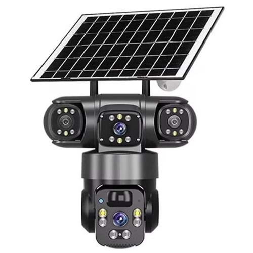 O-KAM-6060 3MP 3,6MM 4G SİM KARTLI GECE GÖRÜŞLÜ SOLAR GÜNEŞ ENERJİLİ PTZ KAMERA