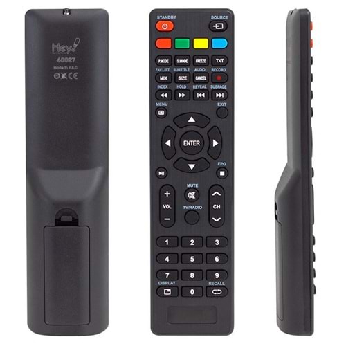KUMANDA HEY KL YUMATU-PROFİLO-ROWELL UYDULU LCD LED TV KUMANDA 40027
