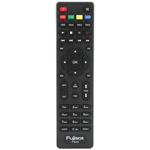 KUMANDA KR FUJISAT FS-30HD ORJİNAL HD UYDU KUMANDASI 13947