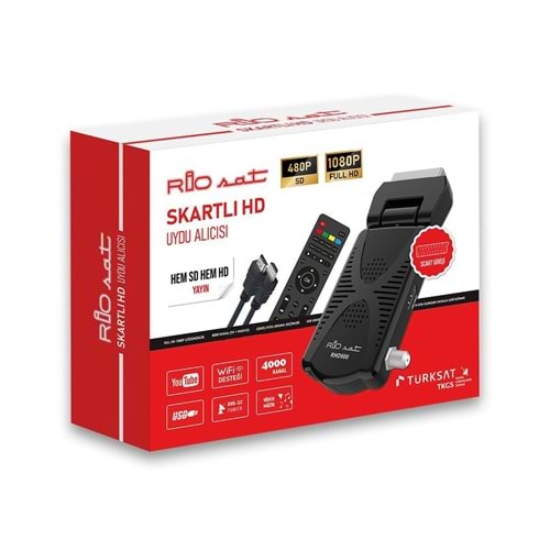 RİOSAT RHD900 DİSPLAY GÖZ HEM 1080P FULL HD HEM SCART HD UYDU ALICISI