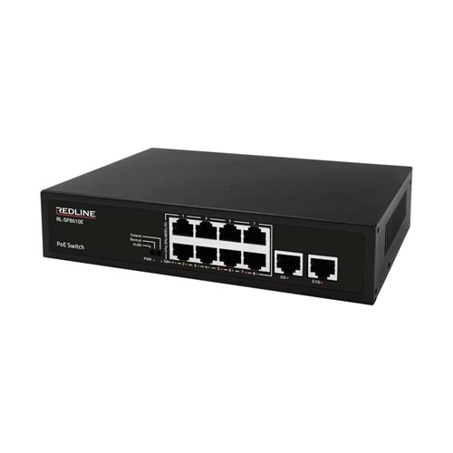REDLİNE RL-S8610E 8+2 10/100/1000MBPS GİGABİT POE SWİTCH