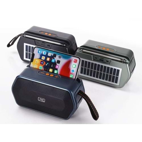 ROSE SP-619 USB MİCRO SD FM RADYO SOLAR PANEL TELEFON KOYMA STANDI BLUETOOH HOPARLÖR JZ-1150