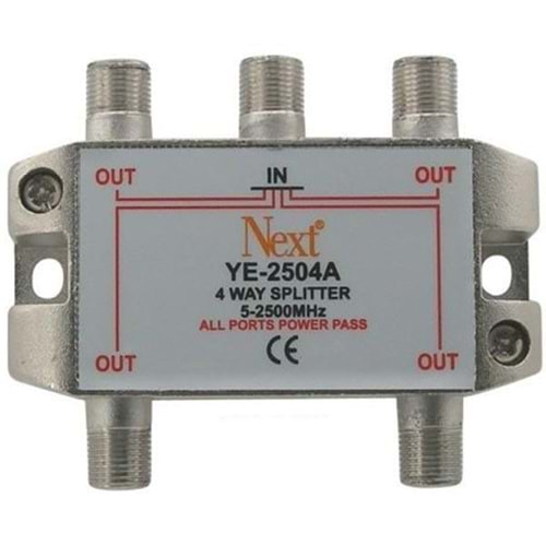 NEXT 1/4 SPLİTTER YE-2504A 5-2500MHZ