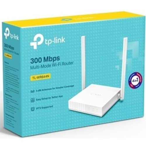 TP-LİNK TL-WR844N 300MBPS 4 PORT 5DBI ROUTER MODEM