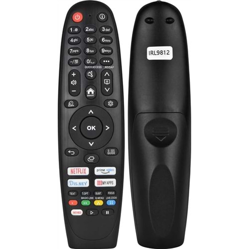 LCD KUMANDA IRL9812LG LG LCD ANDROİD SMART KUMANDA NETFLİX PRİME VİDEO DİS.NEY MY APPS