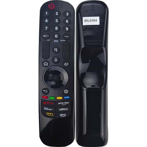 LG LCD KUMANDA IRL0304 NETFLİX PRİME VİDEO DİSNEY+ TOD ALEXA TUŞLU