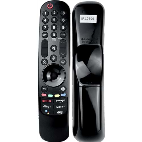 LG LCD KUMANDA SESSİZ NETFLİX AMAZON PRİME DİSNEY+ MOVİES ALEXA IRL0306
