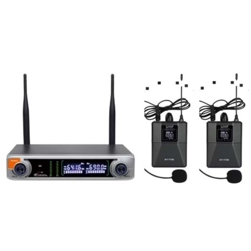 ROSE R-702 YY 48X2 TİPİ ÇİFT FREKANS 2 ADET YAKA MİKROFONU