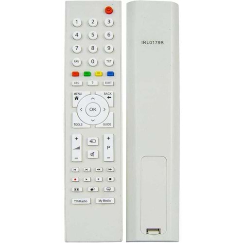 LCD KUMANDA IRL0179B ARÇELİK BEKO LCD CEC TV/RADİO MYMEDİA TUŞLU