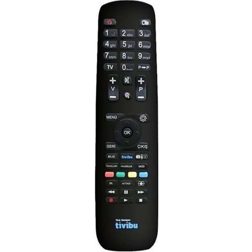 KUMANDA ORJ-0764 TİVİBU ORJİNAL LOGOLU UYDU KUMANDA
