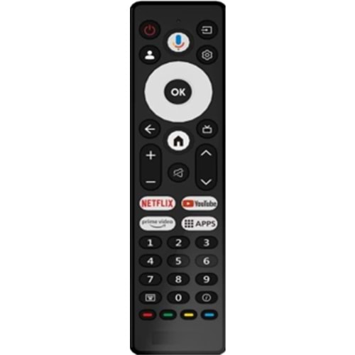 LCD KUMANDA SX0022-V ARÇELİK BEKO GRUNDİG GOOGLE TV SES KOMUTLU KUMANDA ND1187R-7V