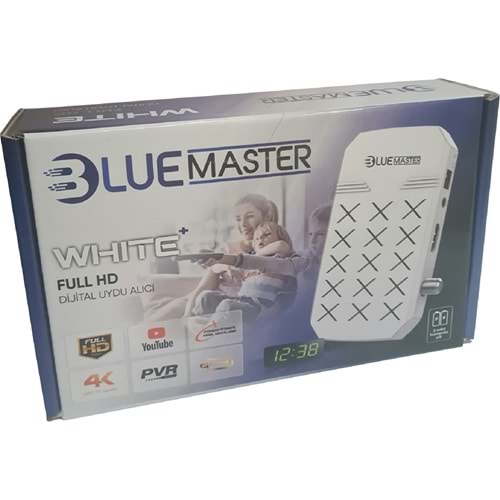 BLUEMASTER WHITE+ FULL HD UYDU ALICISI DİSPLAY GÖZ WHİTE