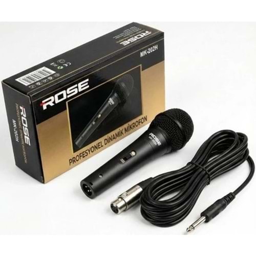 ROSE MK-202H PROFESYONEL DİNAMİK METAL MİKROFON