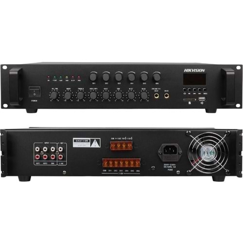 HİKVİSİON DS-QAE0A120G1-VB6 120W 6 BÖLGELİ ANALOG ANFİ
