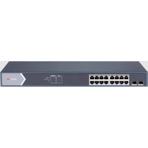 HİKVİSİON DS-3E0518P-E/M 16+2 10/100/1000 GİGABİT POE SWİTCH