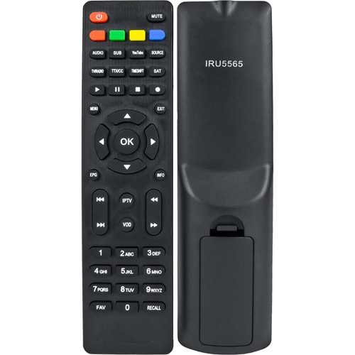 KUMANDA RİOSAT PRİME MECOOL HD BLUEMASTER BLACK GLOBEX KUMANDASI FAV RECALL VOD IRU5565 WS-17425