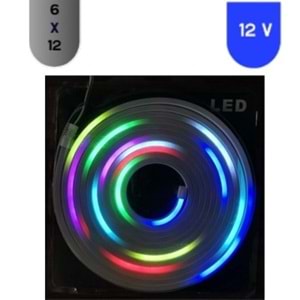 NEON PİXEL 5 METRE 6X12 12V 120 LED ŞERİT LED
