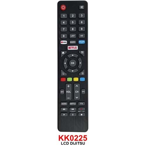 LCD KUMANDA DİJİTSU NETFLİX YOUTUBE KK0225 RML0203 BML611 LCD611