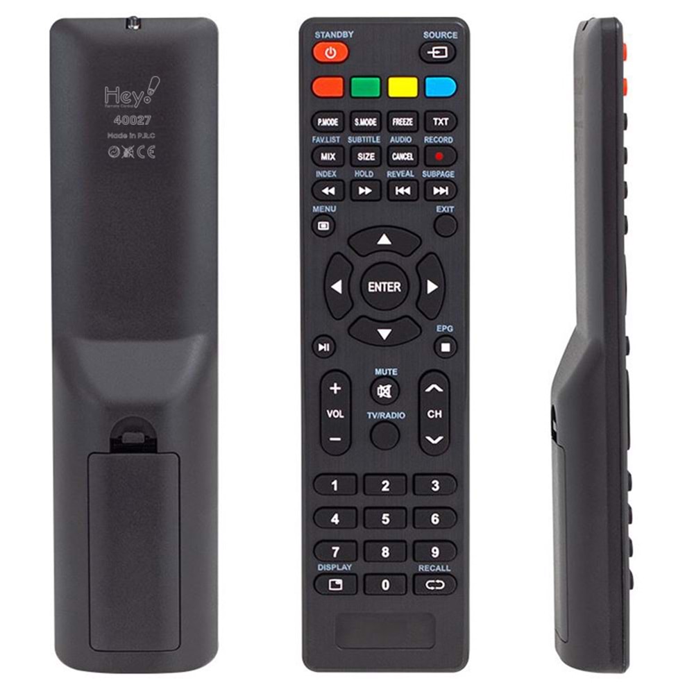 KUMANDA HEY KL YUMATU-PROFİLO-ROWELL UYDULU LCD LED TV KUMANDA 40027