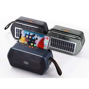 ROSE SP-619 USB MİCRO SD FM RADYO SOLAR PANEL TELEFON KOYMA STANDI BLUETOOH HOPARLÖR JZ-1150