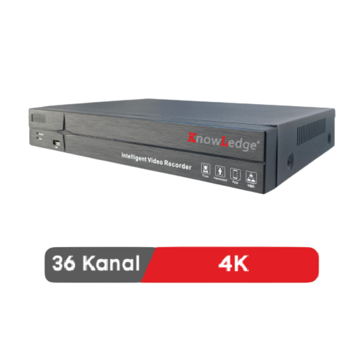 KNOWLEDGE KL-IVR4K36-4GPSLAS SC 36 KANAL NVR KAYIT CİHAZI