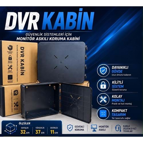 PLASTİK DİK DVR KABİNİ UN-DVR-KBN