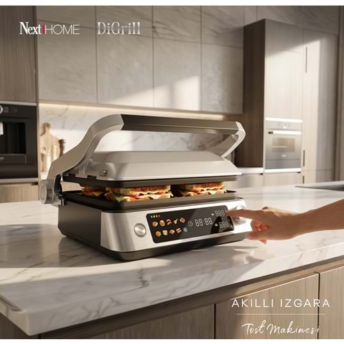 NEXTHOME DİGRİLL AKILLI IZGARA VE TOST MAKİNESİ NH2200